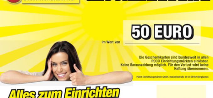 Verkaufsoffener Sonntag - POCO-Gewinnspiel - Februar 2016