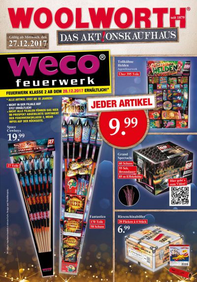 Woolworth - Wochenprospekt 52/2017