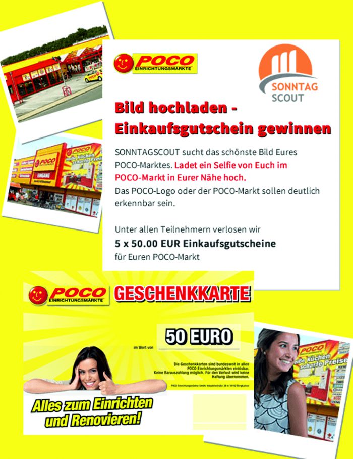 Verkaufsoffener Sonntag - POCO-Gewinnspiel - Dezember 2015