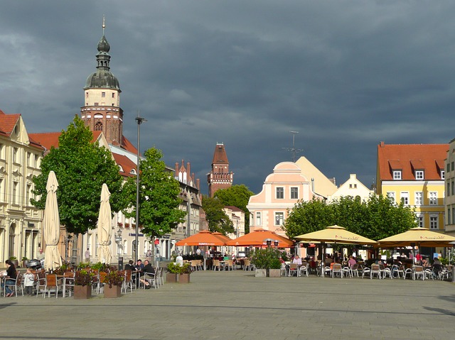 Verkaufsoffener Sonntag Cottbus - Blick über den Marktplatz der Stadt